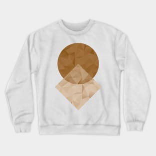 Copper Geometric Shapes Crewneck Sweatshirt